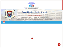 Tablet Screenshot of greatmissionschool.com